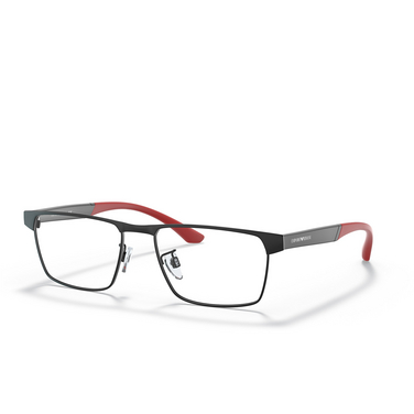 Emporio Armani EA1124 Eyeglasses 3001 matte black - three-quarters view