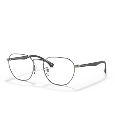 Gafas graduadas Emporio Armani EA1128D 3010 gunmetal - Vista tres cuartos