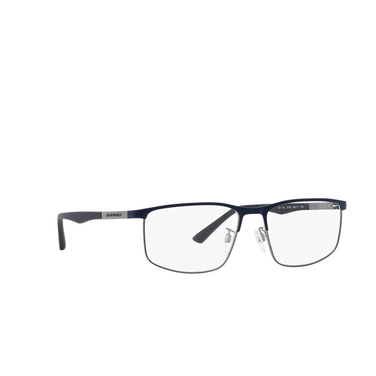 Lunettes de vue Emporio Armani EA1131 3155 matte blue / gunmetal - Vue trois quarts