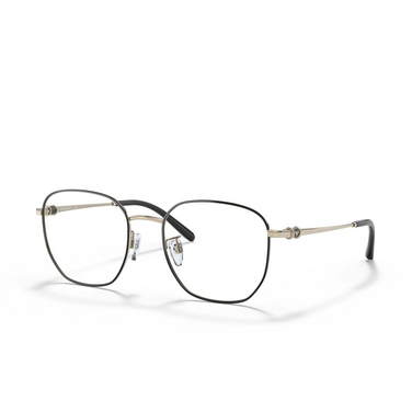 Occhiali da vista Emporio Armani EA1134D 3082 shiny pale gold / black - tre quarti