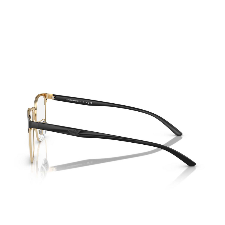 Occhiali da vista Emporio Armani EA1135D 3375 matte black / pale gold - 3/3