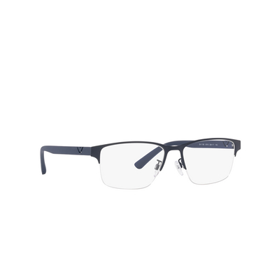Emporio Armani EA1138 Eyeglasses 3018 matte blue - three-quarters view