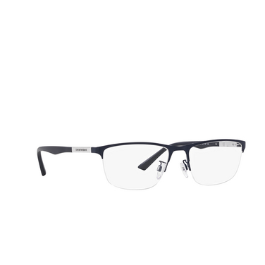 Emporio Armani EA1142 Eyeglasses 3018 matte blue - three-quarters view