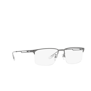 Emporio Armani EA1143 Eyeglasses 3003 matte gunmetal - three-quarters view