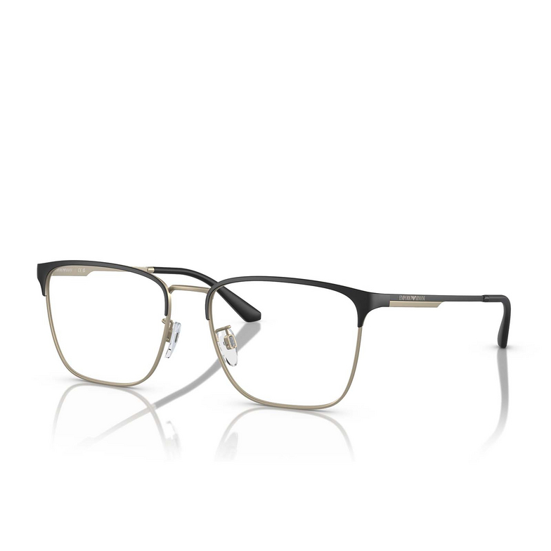 Gafas graduadas Emporio Armani EA1146D 3001 matte black / pale gold - 2/3