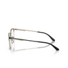 Occhiali da vista Emporio Armani EA1146D 3001 matte black / pale gold - anteprima prodotto 3/3