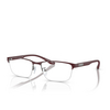 Gafas graduadas Emporio Armani EA1147 3366 matte gunmetal / bordeaux - Miniatura del producto 2/3