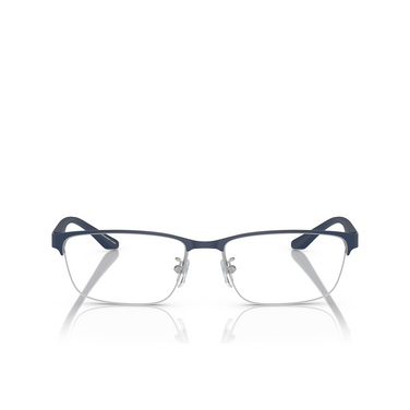 Emporio Armani EA1147 Eyeglasses 3368 matte silver / bluette - front view
