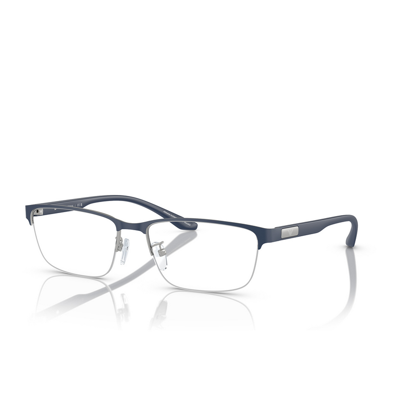 Emporio Armani EA1147 Eyeglasses 3368 matte silver / bluette - 2/3