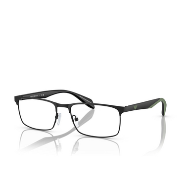 Emporio Armani EA1149 Eyeglasses 3001 matte black - three-quarters view