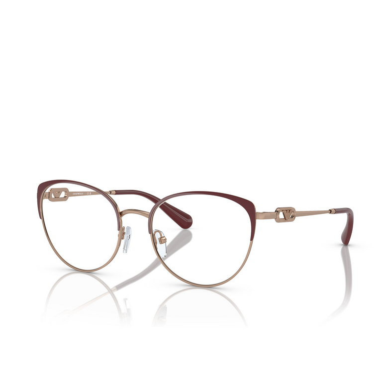 Emporio Armani EA1150 Korrektionsbrillen 3268 shiny rose gold / bordeaux - 2/3