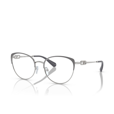 Lunettes de vue Emporio Armani EA1150 3370 shiny silver / grey - Vue trois quarts