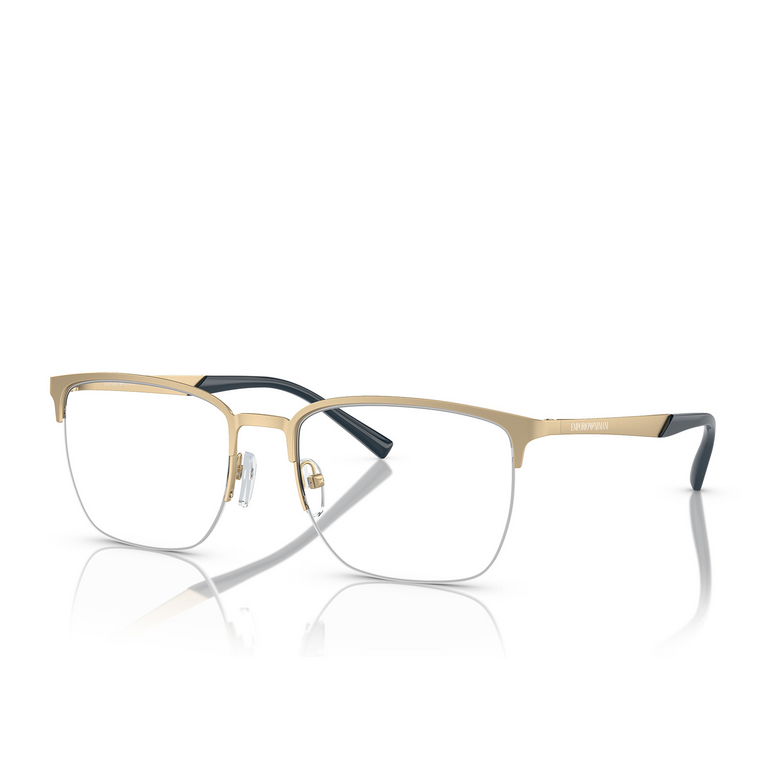 Gafas graduadas Emporio Armani EA1151 3002 matte pale gold - 2/3