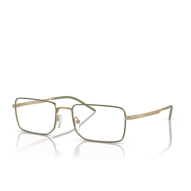 Emporio Armani EA1153 Eyeglasses 3002 matte gold - three-quarters view