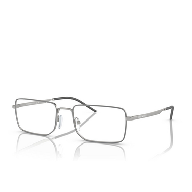 Emporio Armani EA1153 Eyeglasses 3045 matte silver - three-quarters view