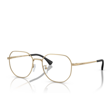 Emporio Armani EA1154D Sunglasses 3002 matte pale gold - three-quarters view