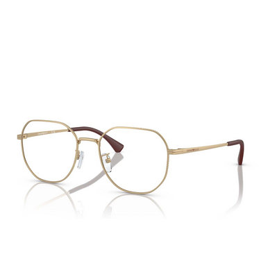 Emporio Armani EA1154D Sunglasses 3371 matte pale gold - three-quarters view