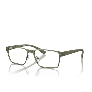 Emporio Armani EA1157 Eyeglasses 3017 matte green - three-quarters view