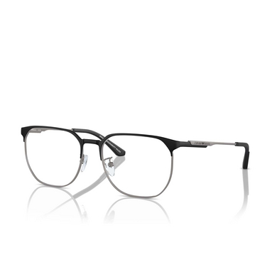 Emporio Armani EA1158D Eyeglasses 3001 matte black / gunmetal - three-quarters view