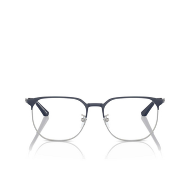 Emporio Armani EA1158D Eyeglasses 3018 matte blue / silver - front view