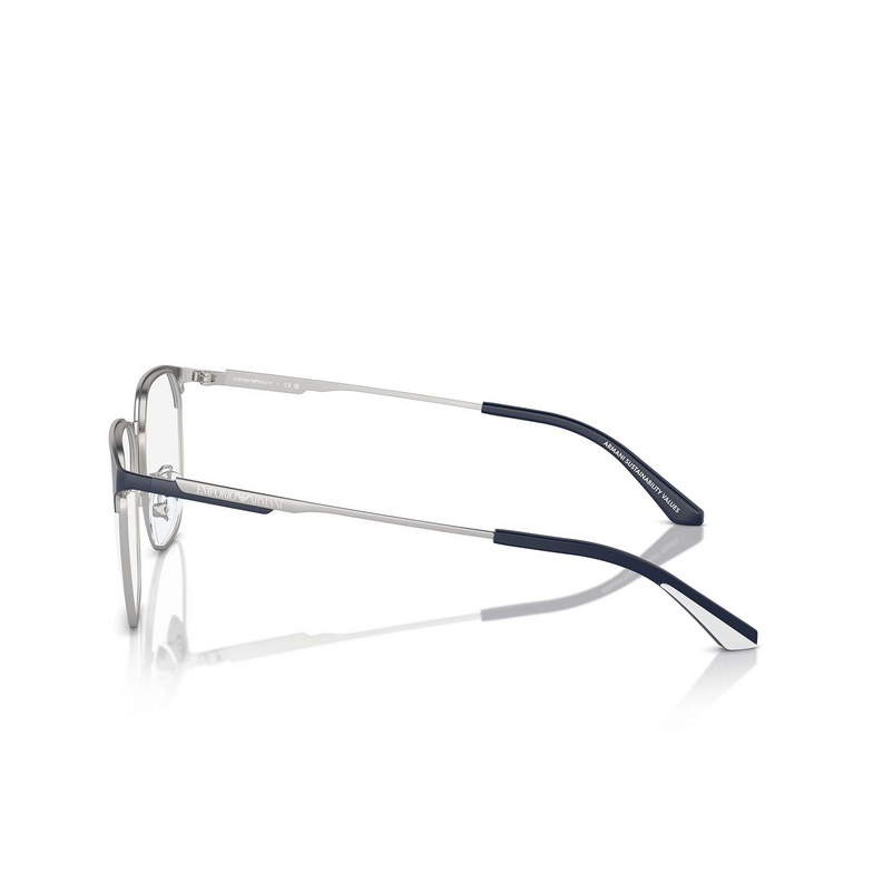 Emporio Armani EA1158D Eyeglasses 3018 matte blue / silver - 3/3