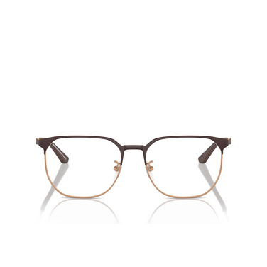 Emporio Armani EA1158D Eyeglasses 3201 matt brown / rose gold - front view