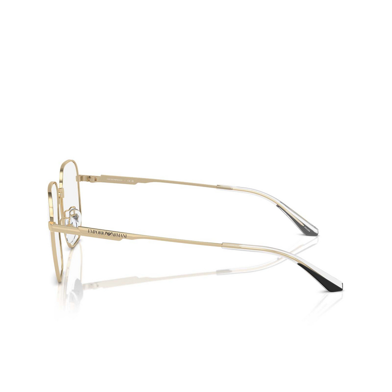 Emporio Armani EA1159D Eyeglasses 3013 shiny pale gold - 3/3