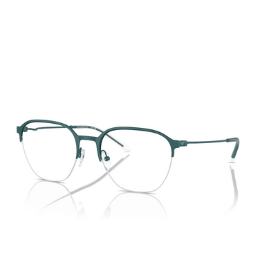 Emporio Armani EA1160 Eyeglasses 3379 matte alpine green - three-quarters view