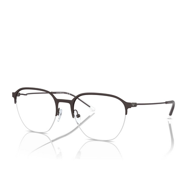 Emporio Armani EA1160 Eyeglasses 3380 matte brown - three-quarters view