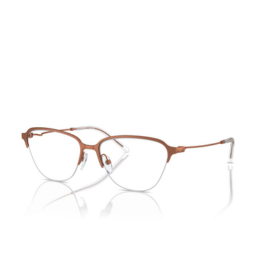 Emporio Armani EA1161 Eyeglasses 3381 shiny brown - three-quarters view