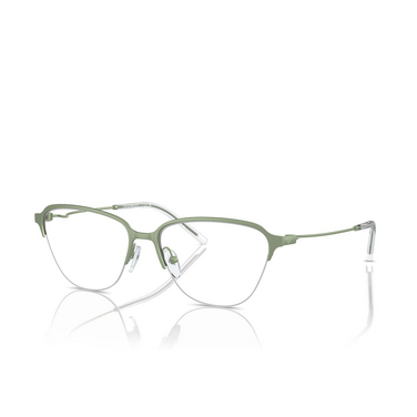 Emporio Armani EA1161 Eyeglasses 3382 metal green - three-quarters view