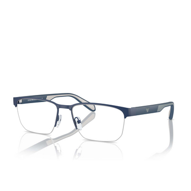 Emporio Armani EA1162 Eyeglasses 3050 matte blue - three-quarters view