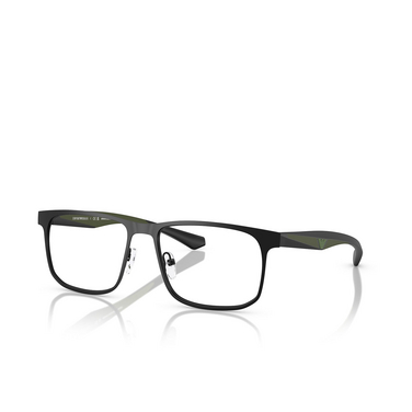 Gafas graduadas Emporio Armani EA1163 3001 matte black - Vista tres cuartos