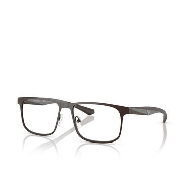 Occhiali da vista Emporio Armani EA1163 3390 matte brown - tre quarti