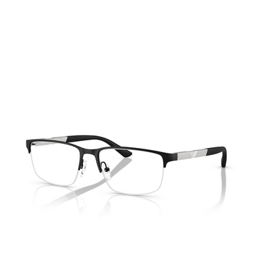 Gafas graduadas Emporio Armani EA1164 3001 matte black - Vista tres cuartos