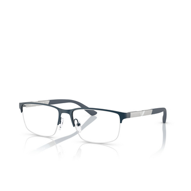 Emporio Armani EA1164 Eyeglasses 3042 matte blue - three-quarters view