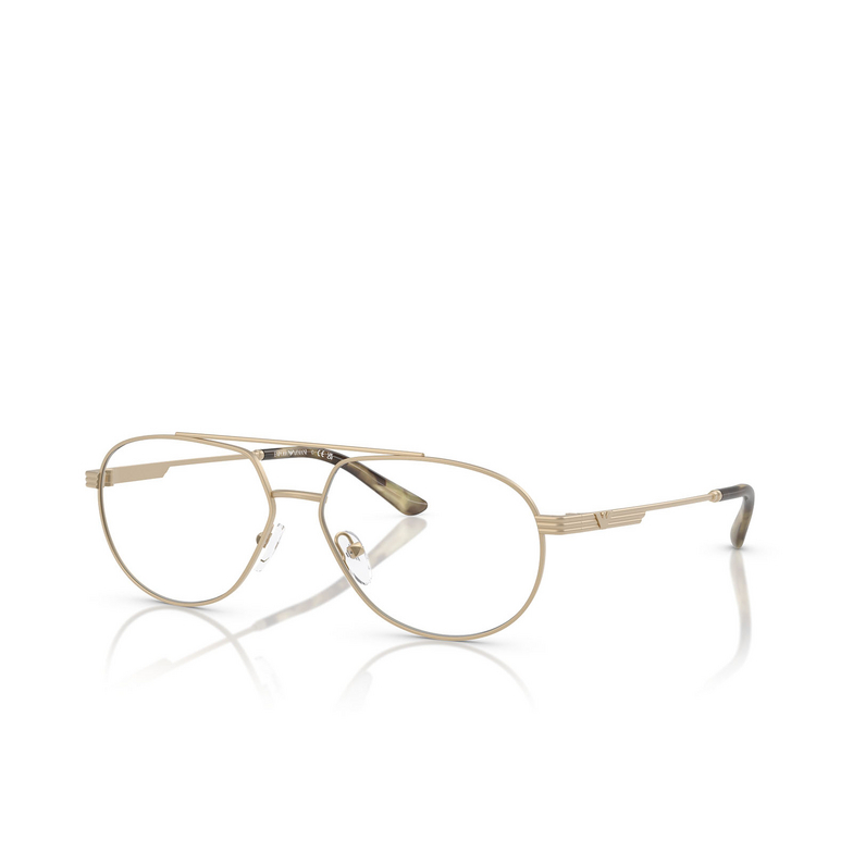 Occhiali da vista Emporio Armani EA1165 3002 matte pale gold - 2/3