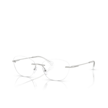 Emporio Armani EA1167 Eyeglasses 3015 shiny silver - three-quarters view