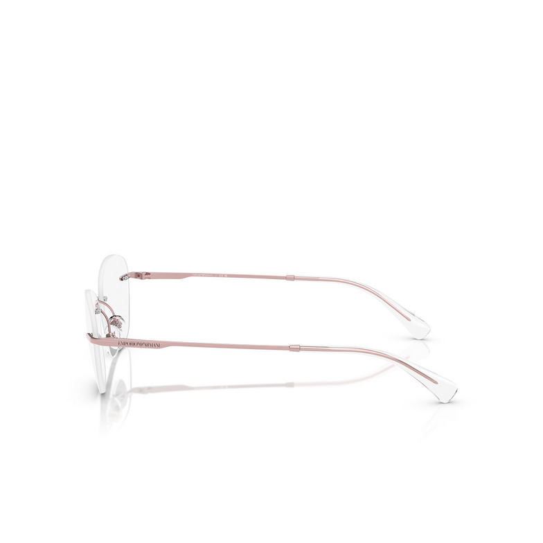 Lunettes de vue Emporio Armani EA1167 3390 shiny metallic pink - 3/3