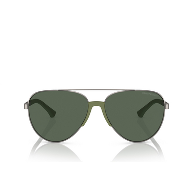 Lunettes de soleil Emporio Armani EA2059 300371 matte gunmetal - Vue de face