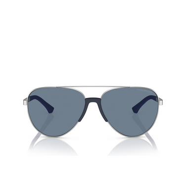 Gafas de sol Emporio Armani EA2059 30452V matte silver - Vista delantera