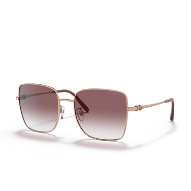 Gafas de sol Emporio Armani EA2128D 30118H shiny rose gold - Vista tres cuartos