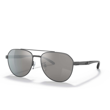Emporio Armani EA2129D Sunglasses 3003Z3 matte gunmetal - three-quarters view