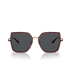 Lunettes de soleil Emporio Armani EA2142D 333487 shiny rose gold / opal bordeaux - Vignette du produit 1/3