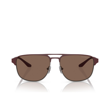 Gafas de sol Emporio Armani EA2144 336673 matte gunmetal / bordeaux - Vista delantera