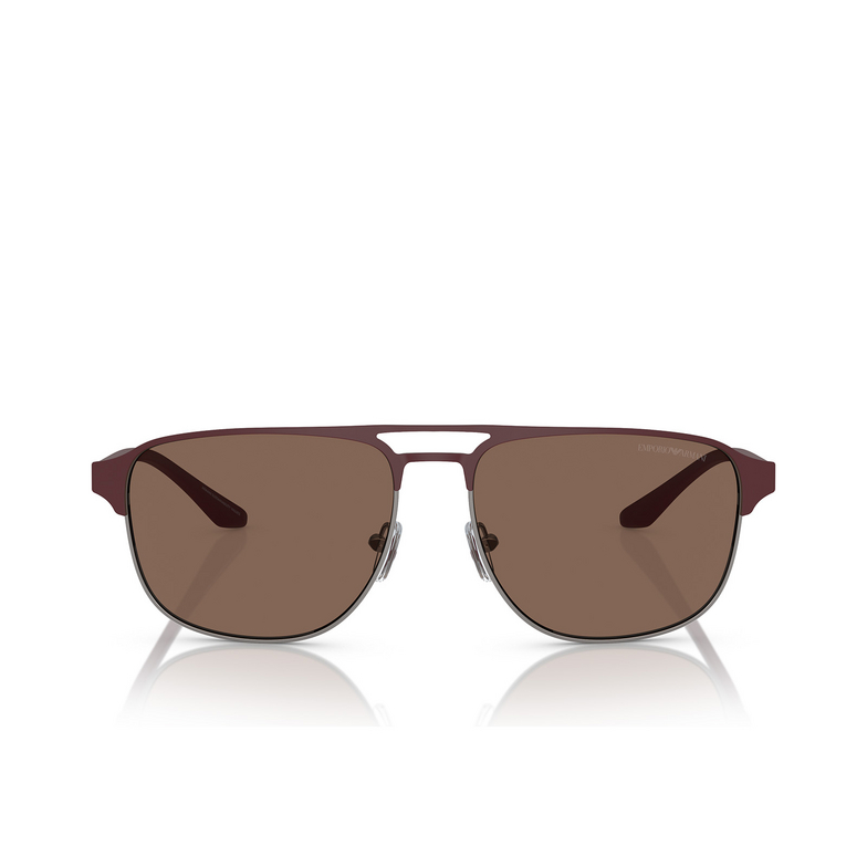 Emporio Armani EA2144 Sunglasses 336673 matte gunmetal / bordeaux - 1/3