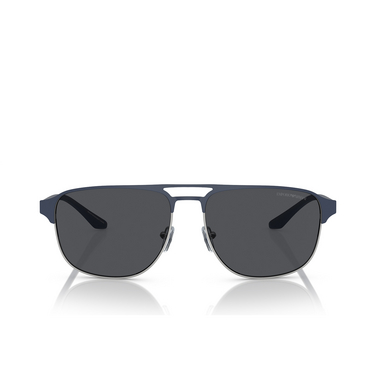 Emporio Armani EA2144 Sunglasses 336887 matte silver / bluette - front view