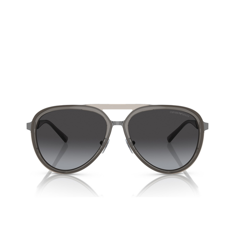 Gafas de sol Emporio Armani EA2145 33578G shiny transparent smoke - 1/3