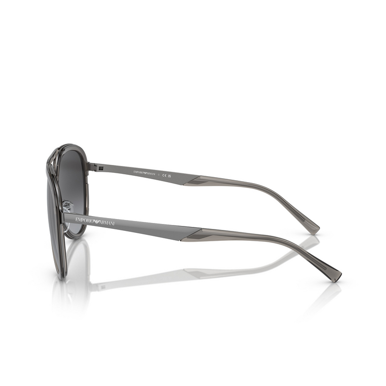 Gafas de sol Emporio Armani EA2145 33578G shiny transparent smoke - 3/3