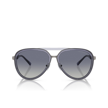 Lunettes de soleil Emporio Armani EA2145 33584L shiny transparent dark blue - Vue de face